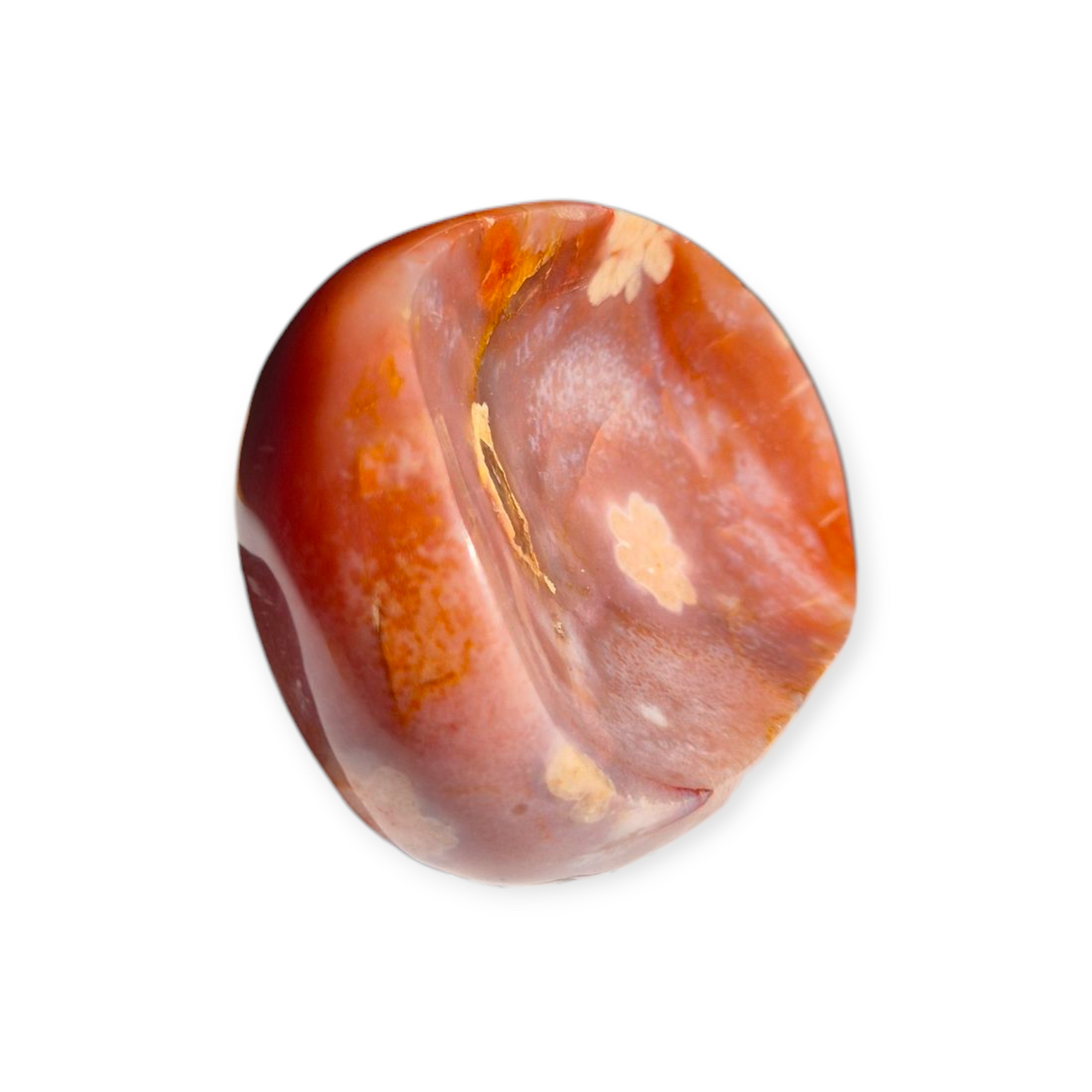 Crystals - Carnelian & Flower Agate Bowl