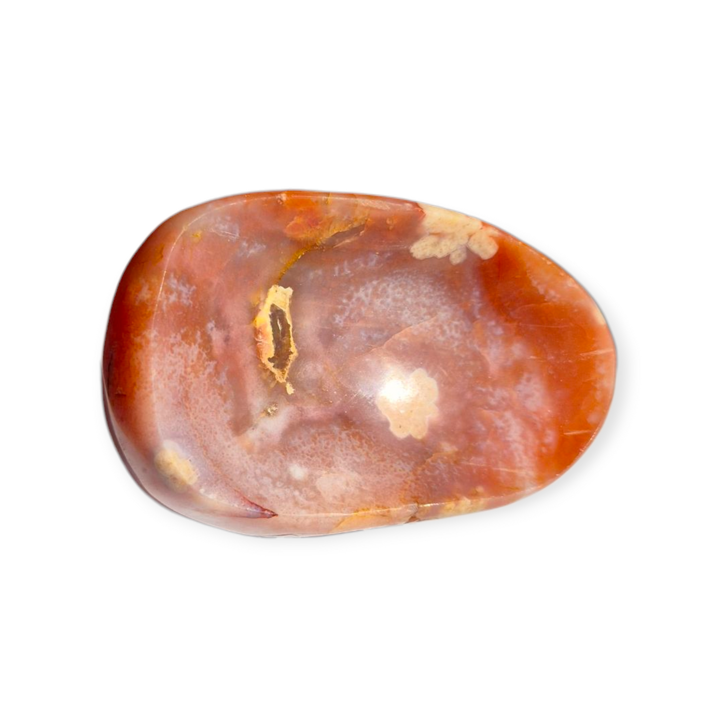 Crystals - Carnelian & Flower Agate Bowl