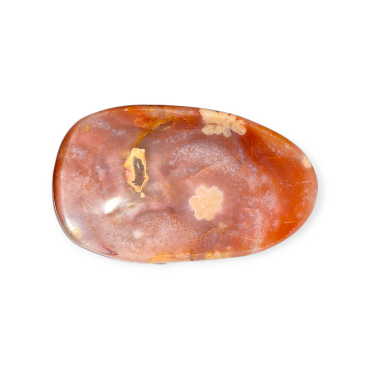 Crystals - Carnelian & Flower Agate Bowl