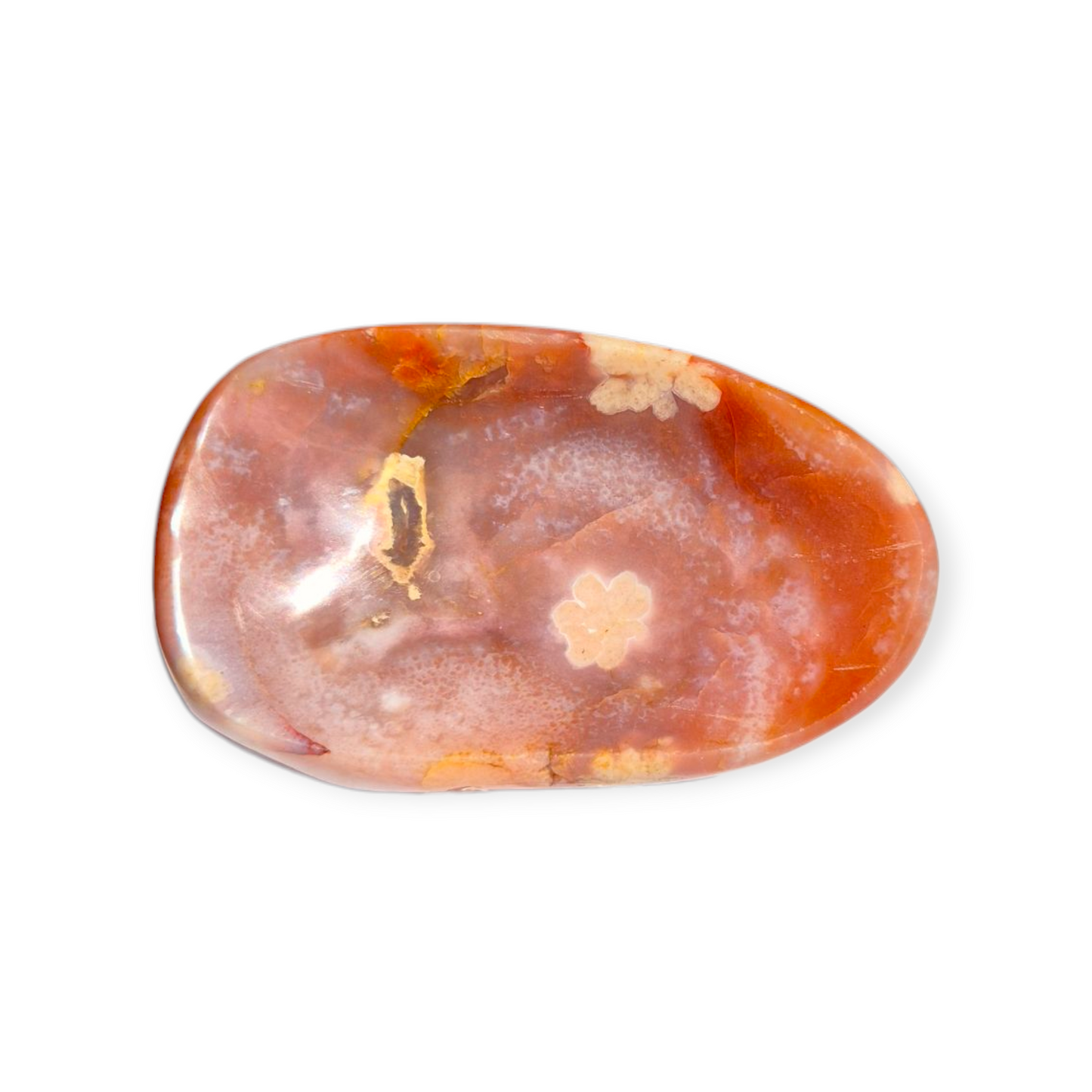 Crystals - Carnelian & Flower Agate Bowl