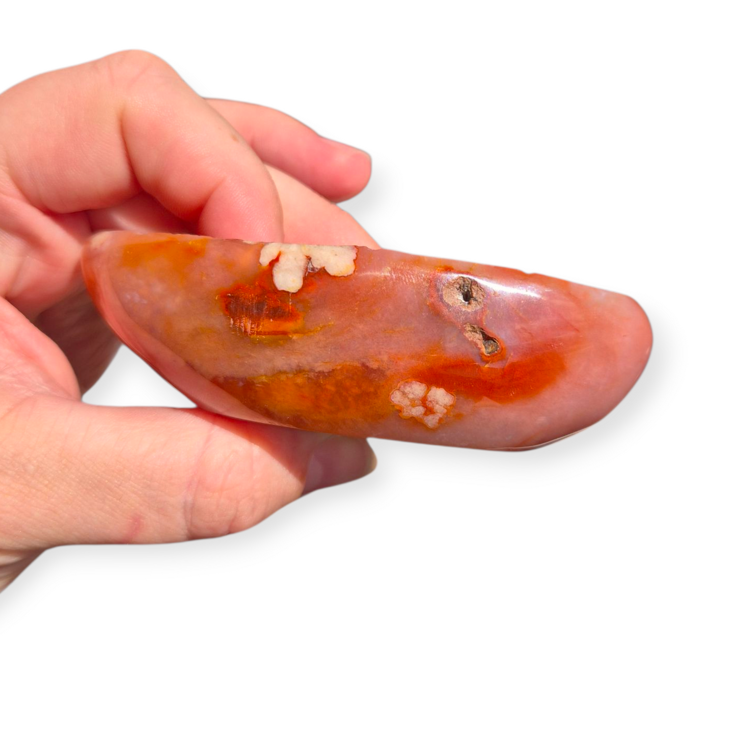 Crystals - Carnelian & Flower Agate Bowl
