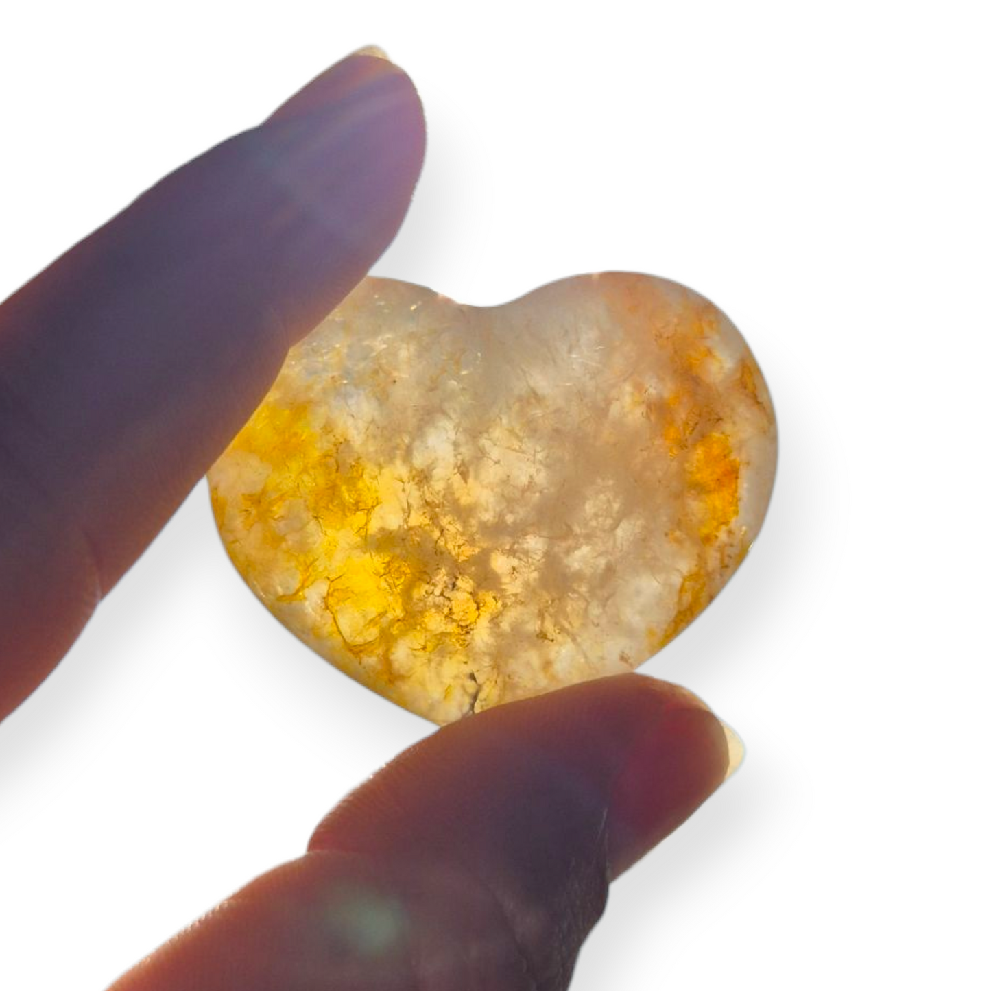 Crystals - Golden Healer Quartz Polished Heart