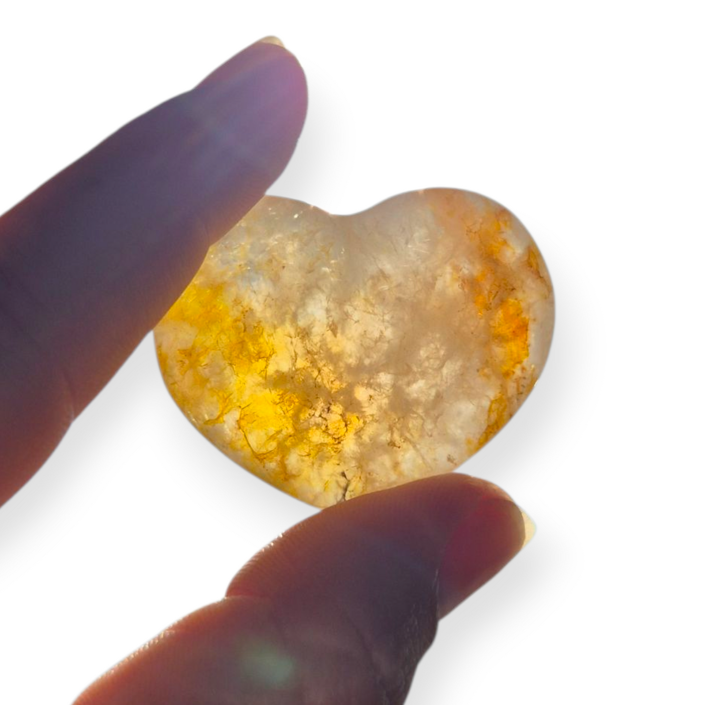 Crystals - Golden Healer Quartz Polished Heart