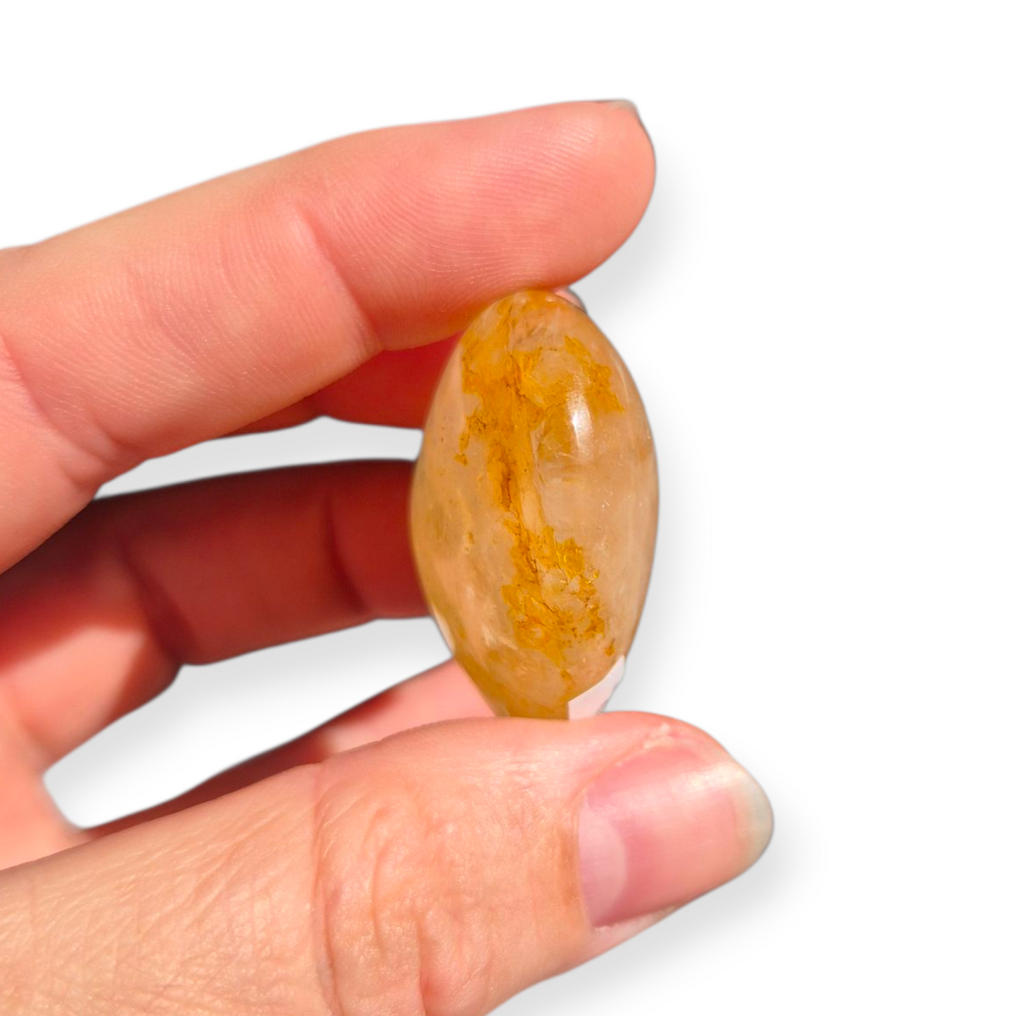 Crystals - Golden Healer Quartz Polished Heart