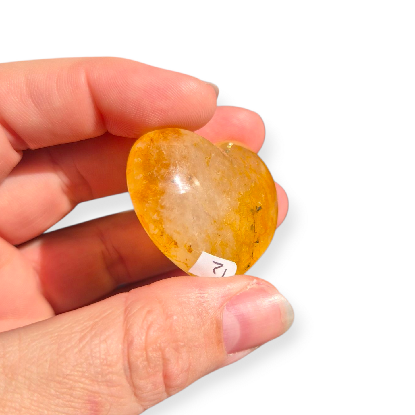 Crystals - Golden Healer Quartz Polished Heart