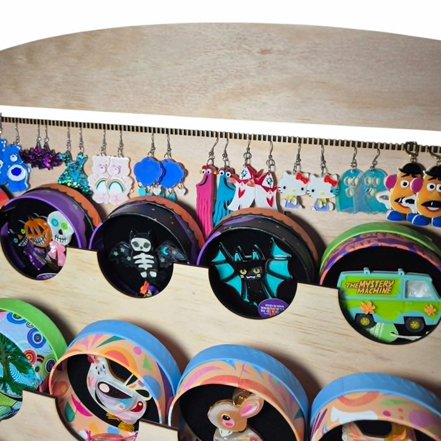 Wooden Brooch Display Stand
