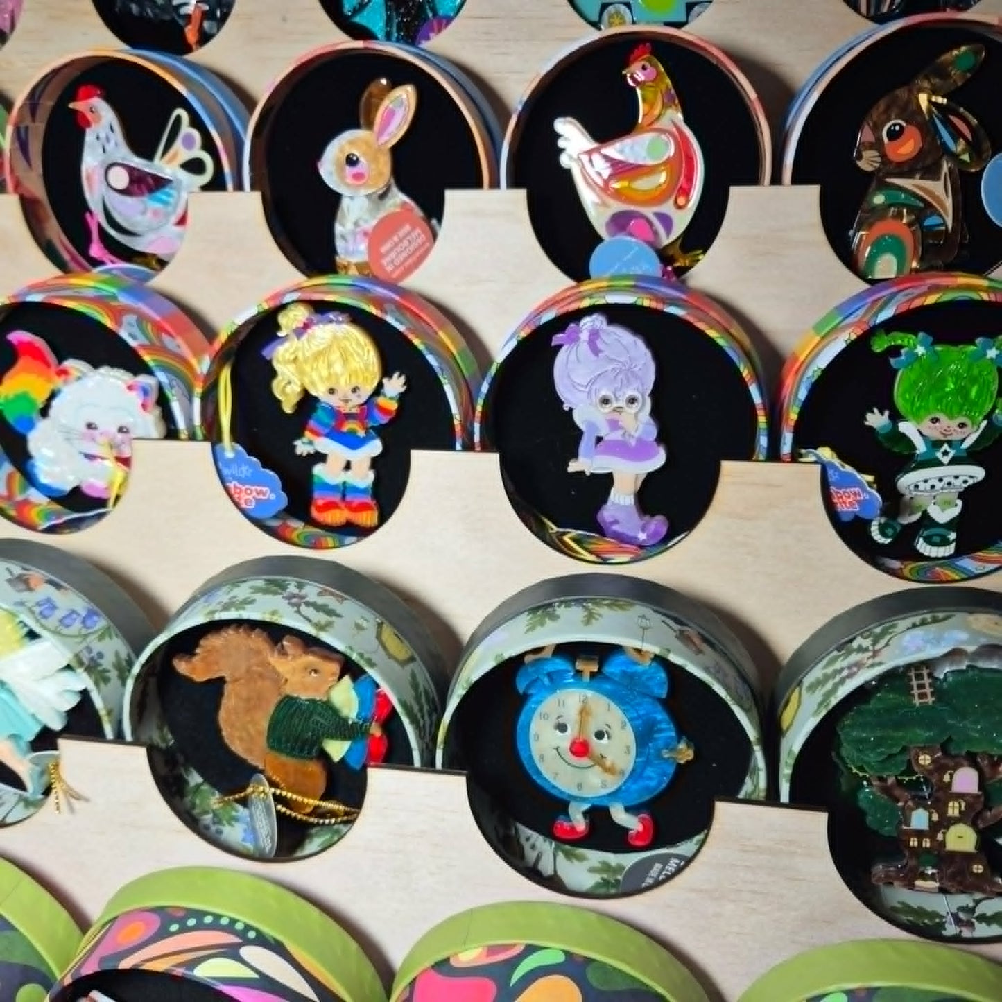 Wooden Brooch Display Stand