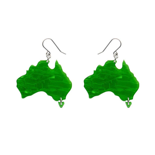 Erstwilder - Australia Drop Earrings - Green