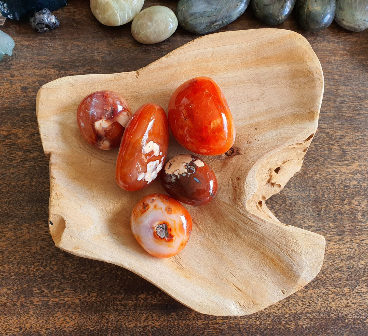 Crystals - Agate (Carnelian) Palm Stone