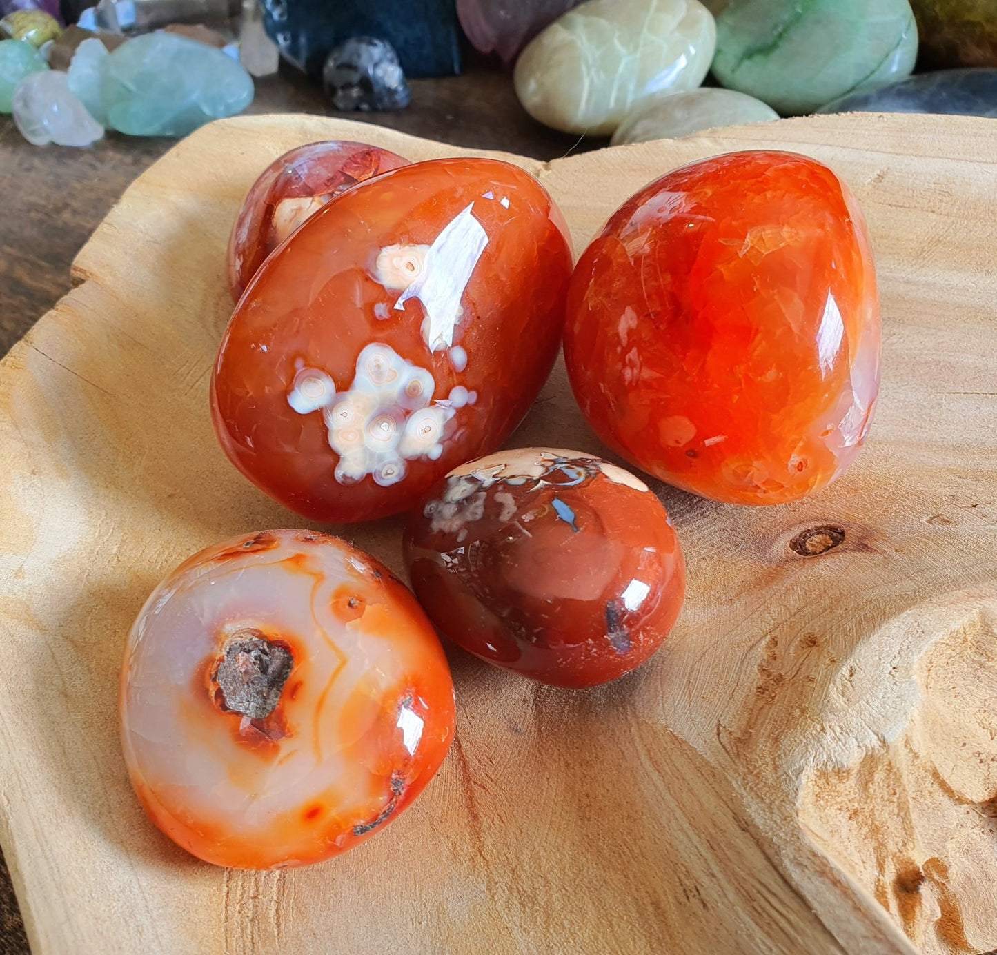 Crystals - Agate (Carnelian) Palm Stone