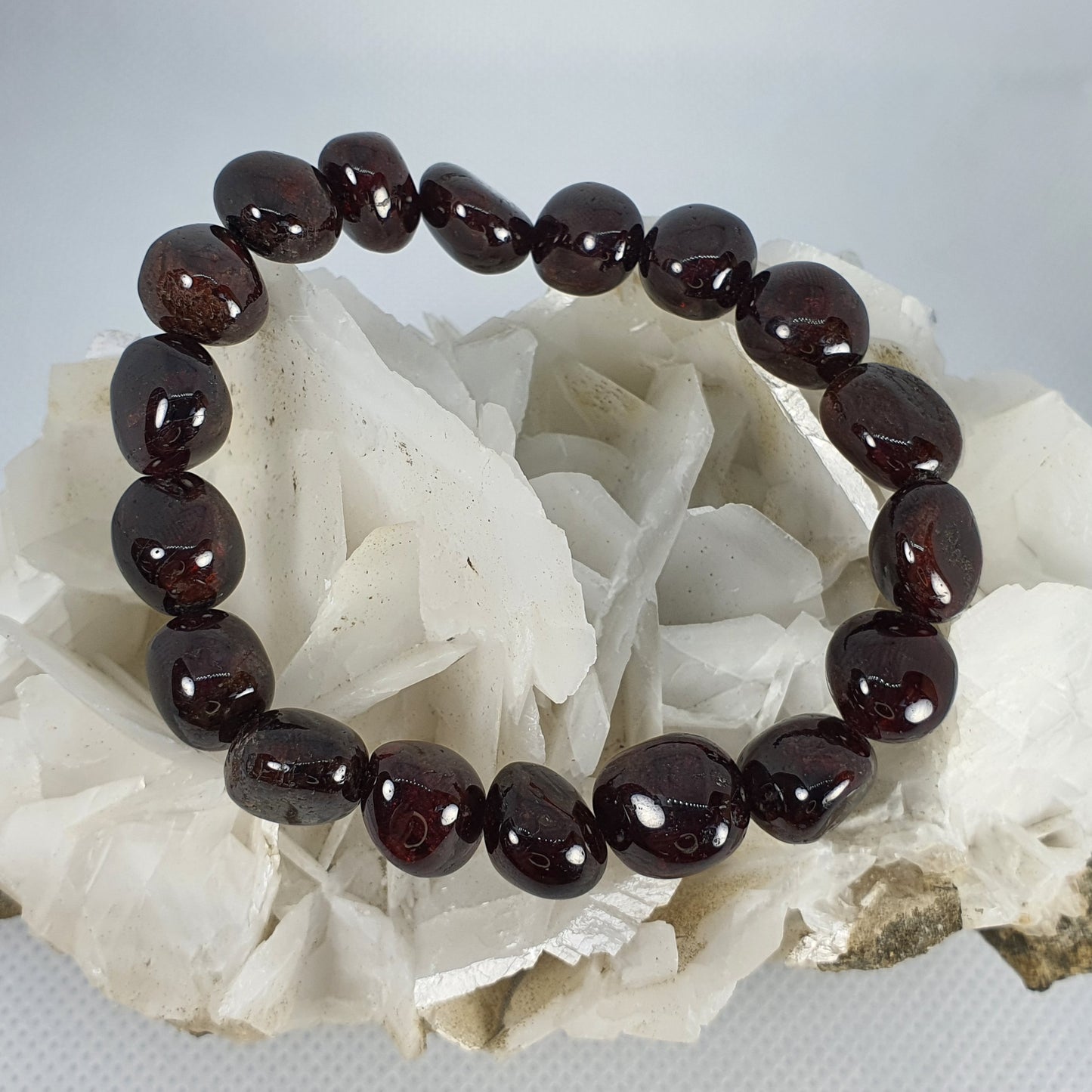 Crystals - Garnet Bracelet (Large Bead)