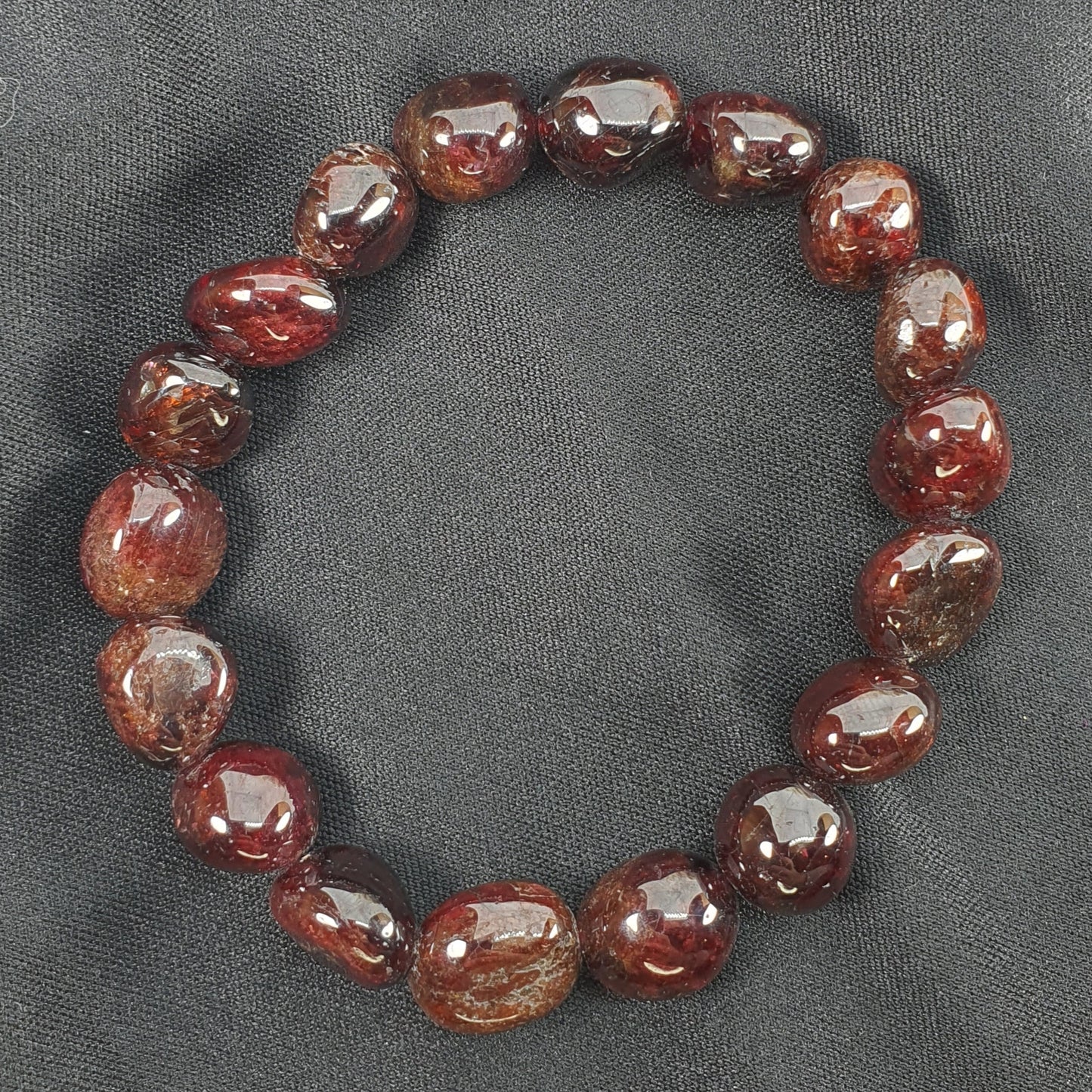 Crystals - Garnet Bracelet (Large Bead)