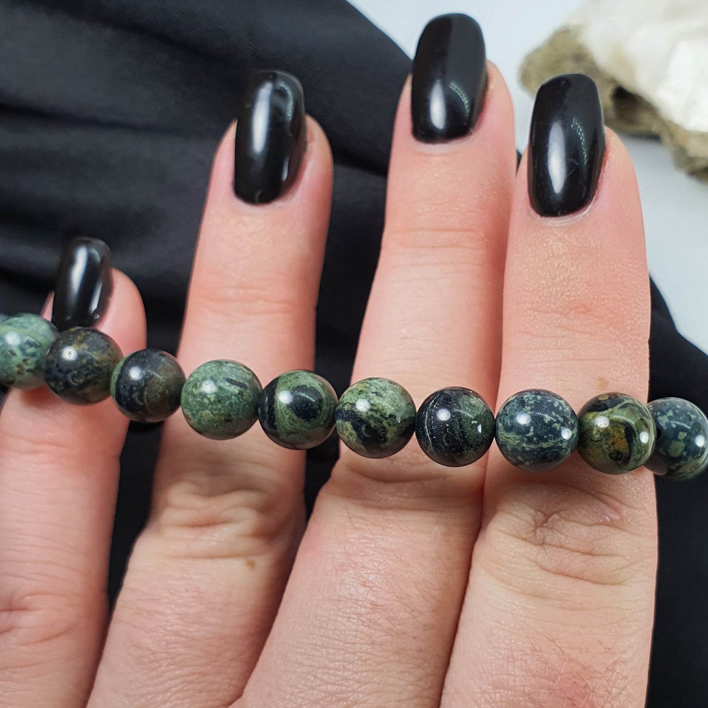 Crystals - Jasper (Kambaba) Bracelet (Round Bead)