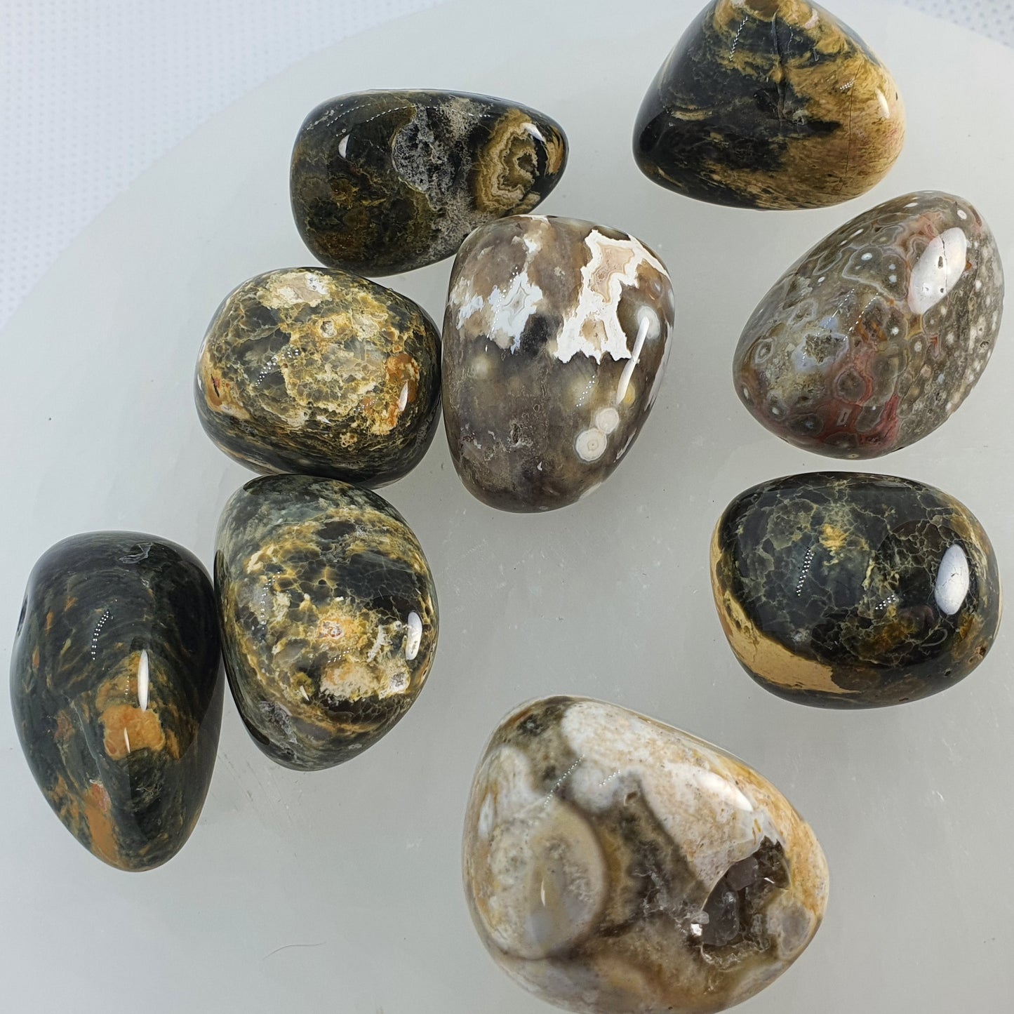 Crystals - Ocean Jasper Tumbled Stone