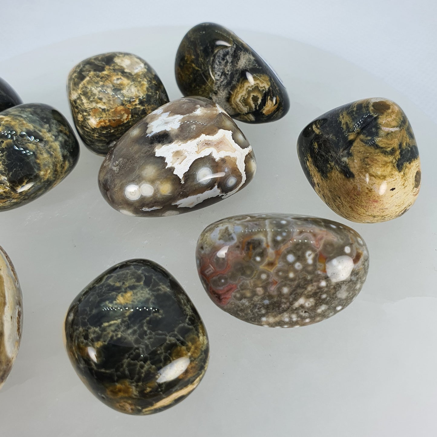 Crystals - Ocean Jasper Tumbled Stone