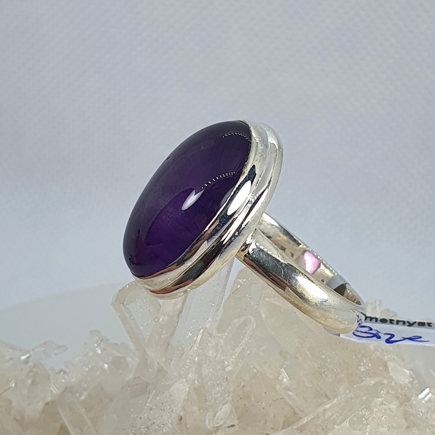 Crystals - Amethyst Ring - Sterling Silver