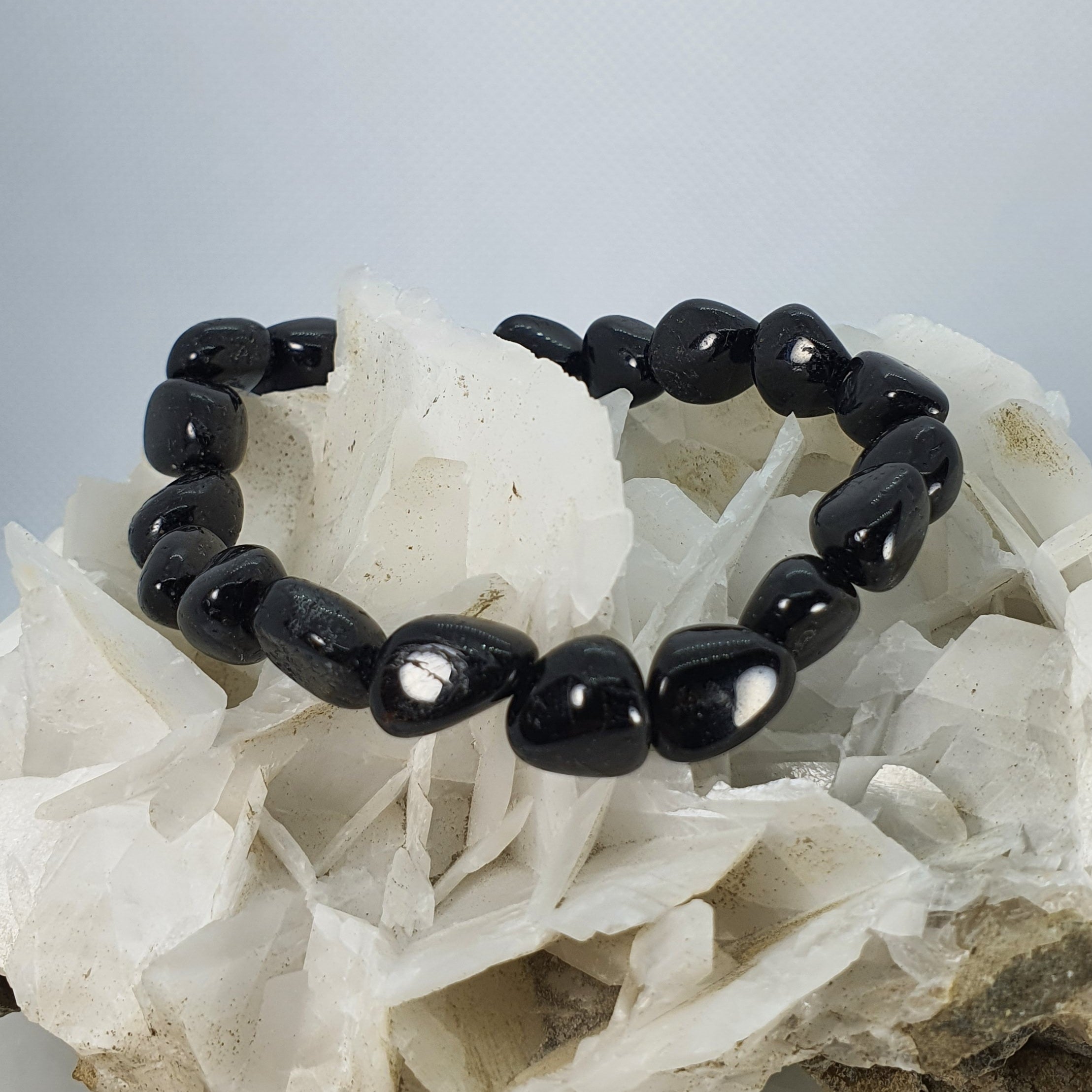 Black Tourmaline & Obsidian Bracelet, A Grade Gemstones, Energy Protection,  Negativity Block, Aura Shield, Grounding, Protection Amulet