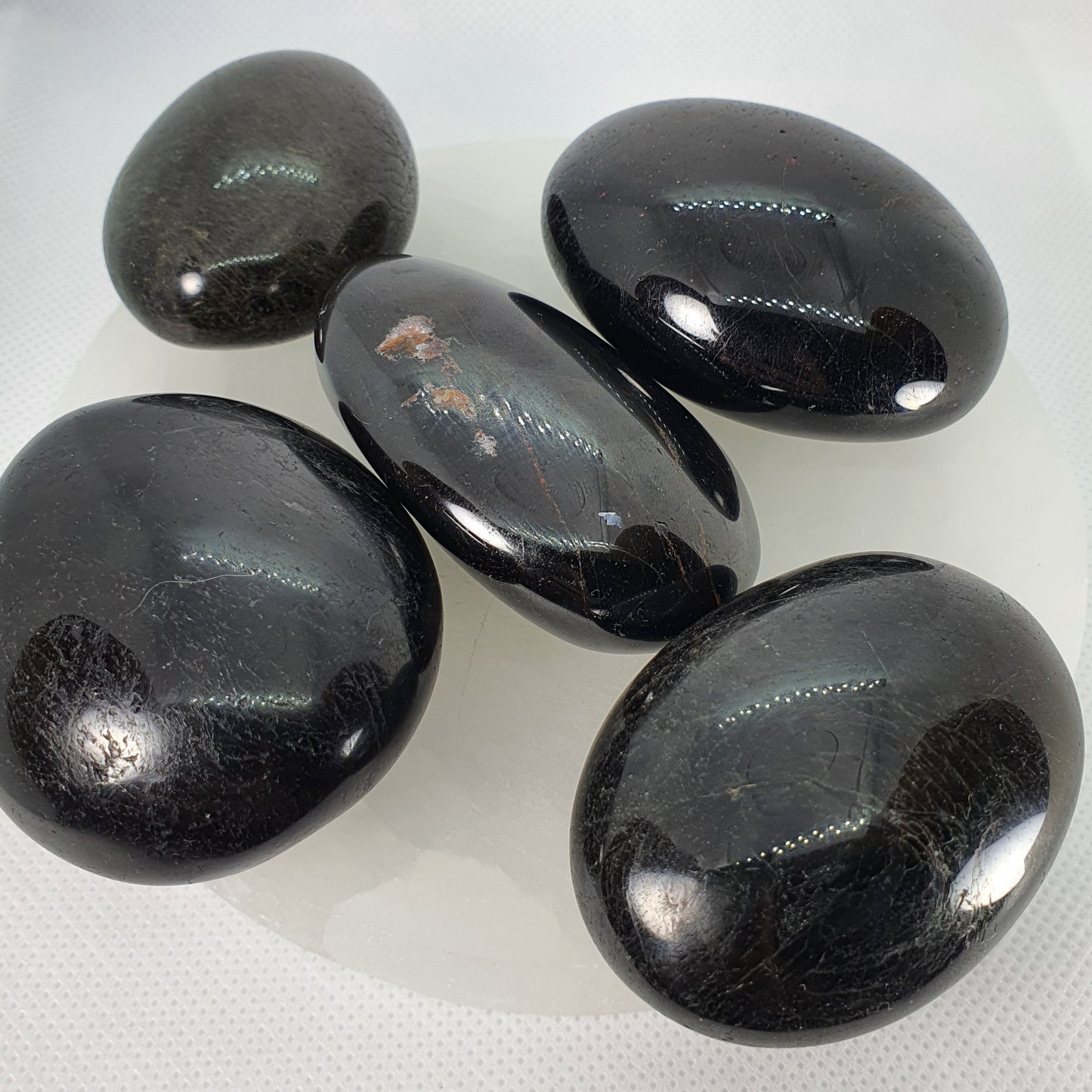 Crystals - Black Tourmaline Palm Stone