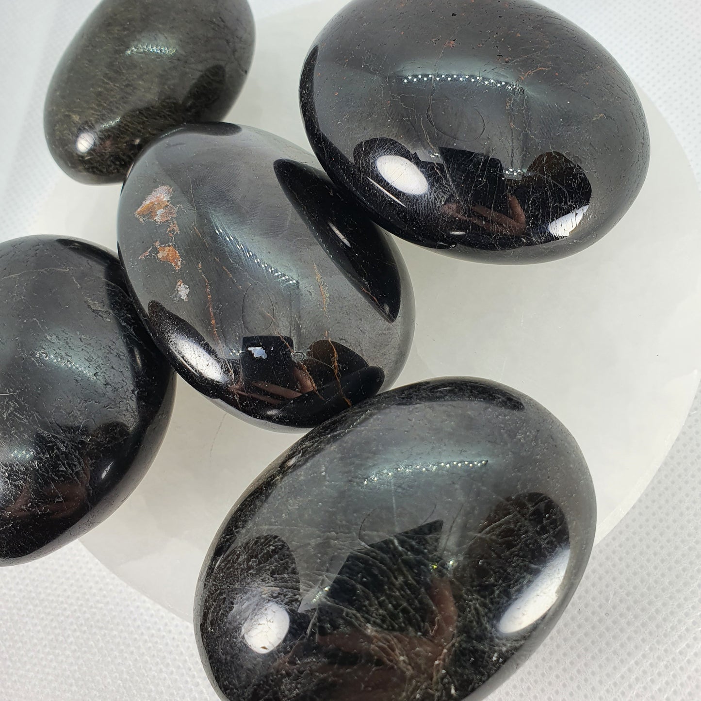 Crystals - Black Tourmaline Palm Stone