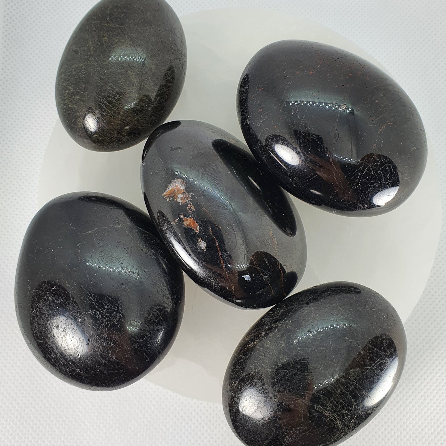 Crystals - Black Tourmaline Palm Stone