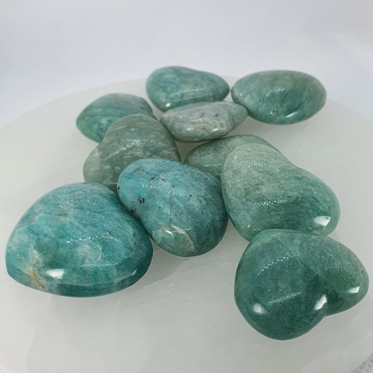 Crystals - Amazonite Heart Carving (25mm)