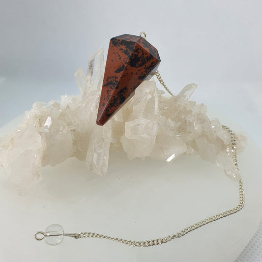 Crystals - Obsidian (Mahogany) Pendulum