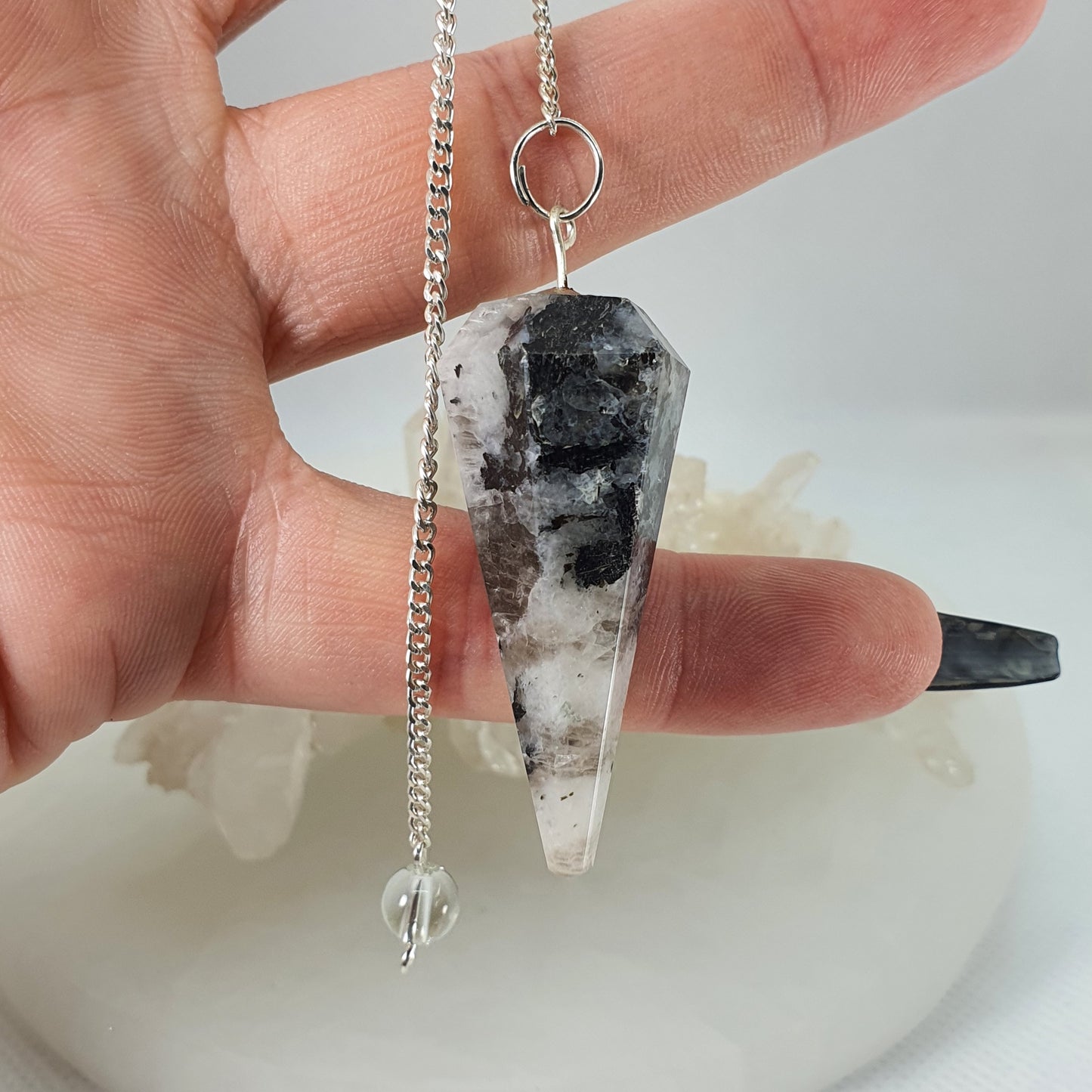 Crystals - Moonstone (Rainbow) Pendulum