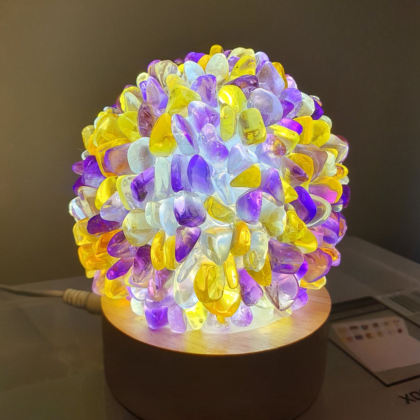 Crystals - Crystal Tumble LED Lamp/Light