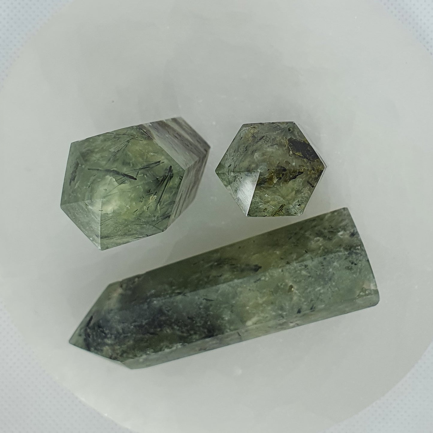 Crystals - Prehnite (with Epidote) Generators/Points