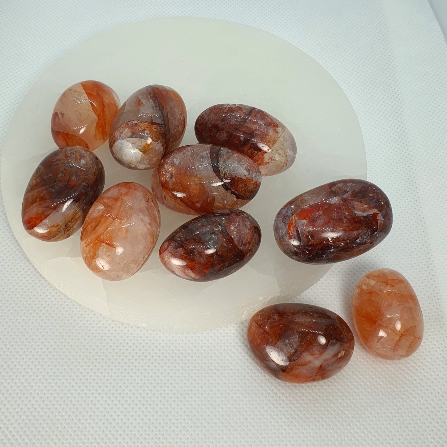 Crystals - Hematoid/Fire Quartz Tumbled Stones