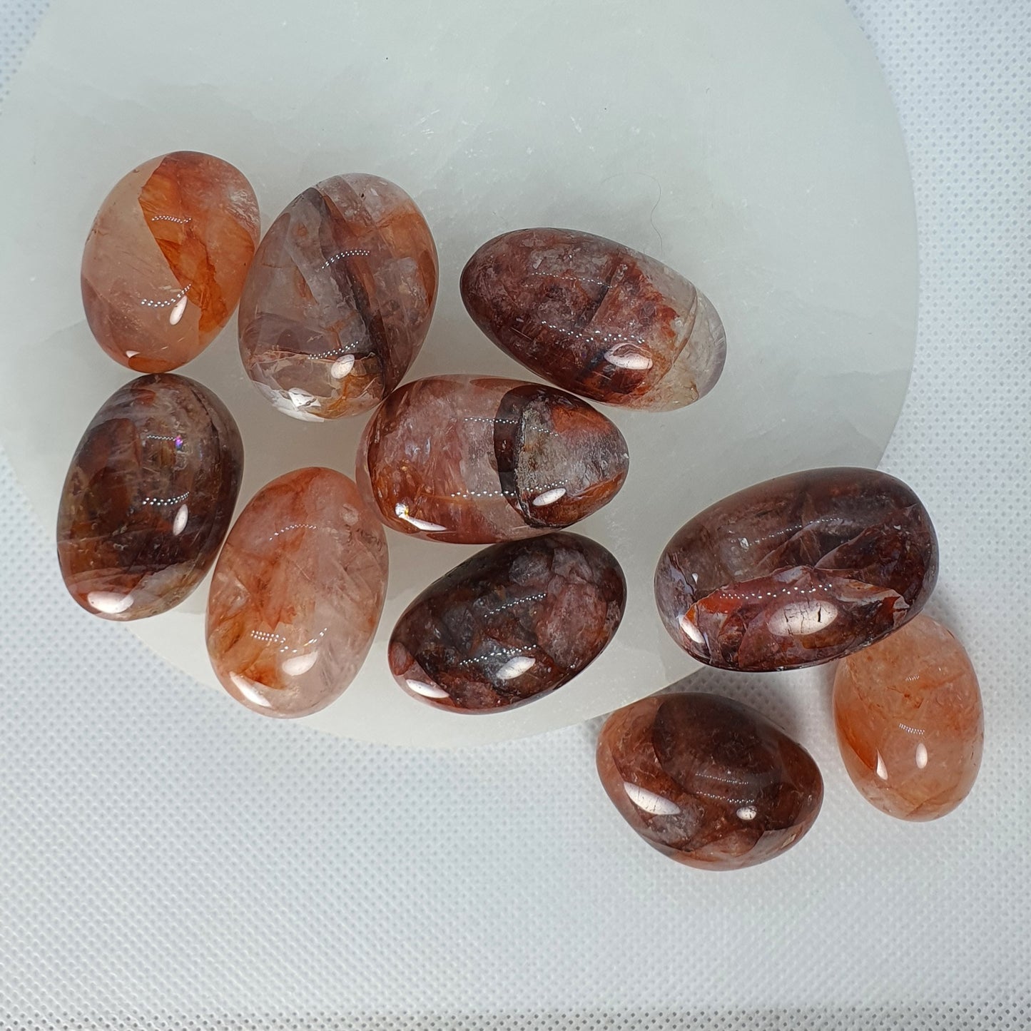 Crystals - Hematoid/Fire Quartz Tumbled Stones