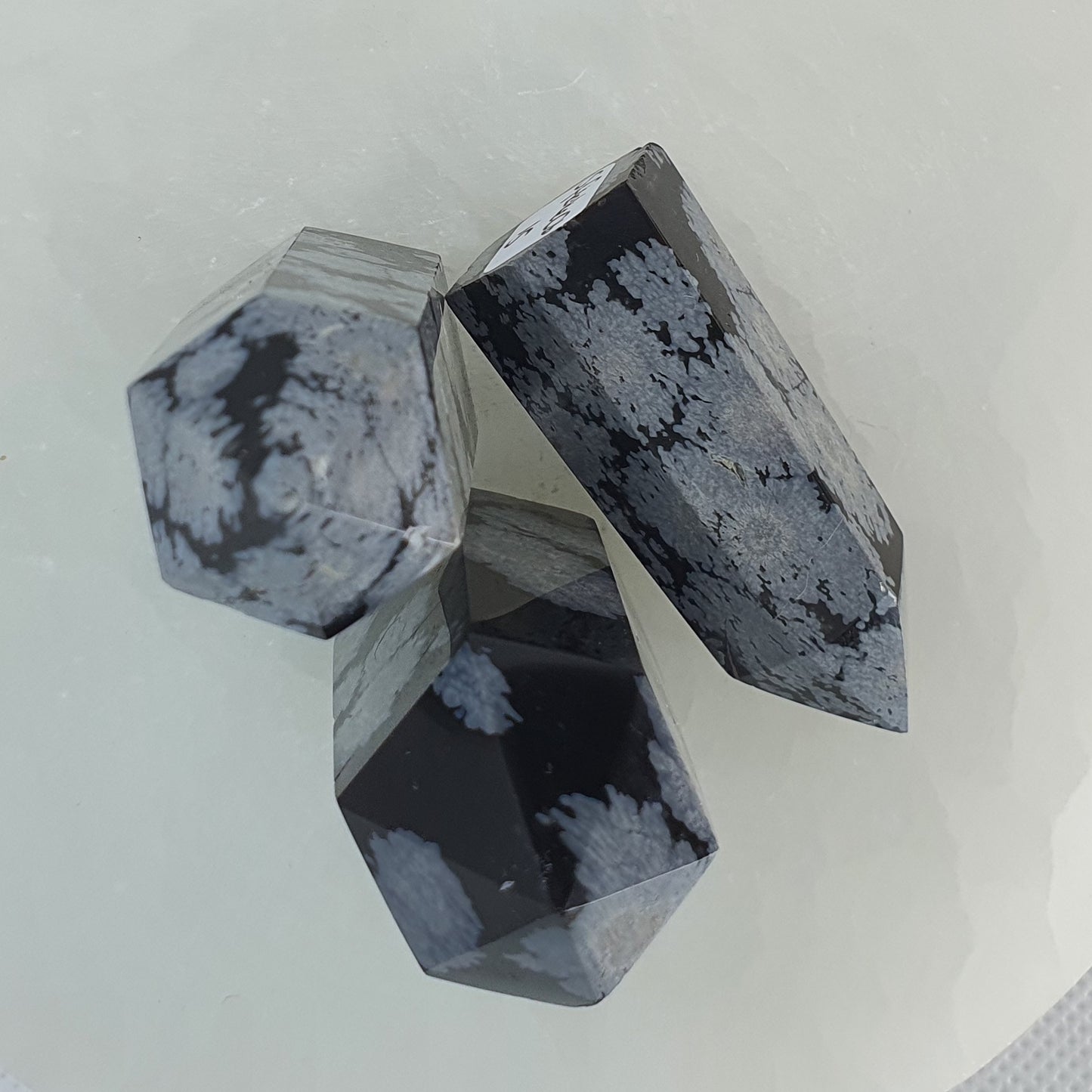 Crystals - Obsidian (Snowflake - High White) Generators/Points