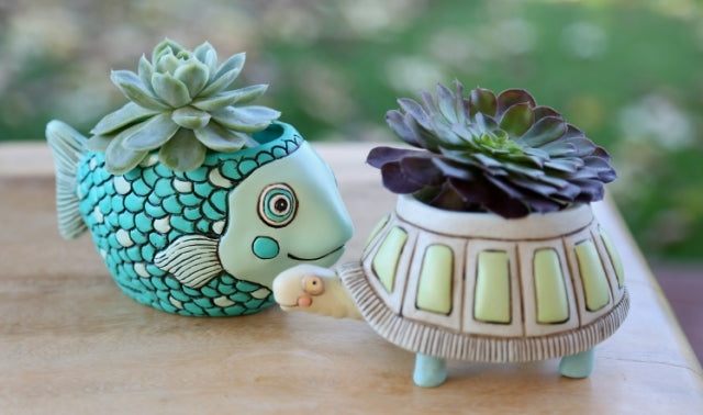 Allen Designs - BABY Myrtle Turtle Planter