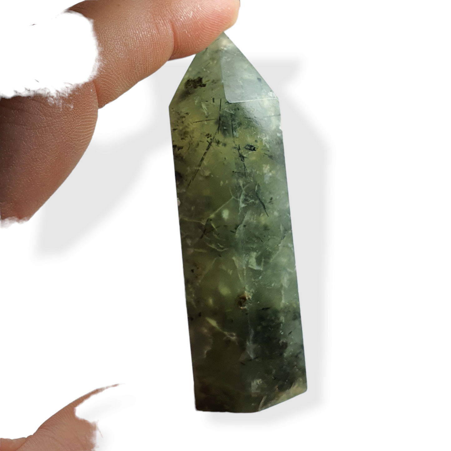 Crystals - Prehnite (with Epidote) Generators/Points