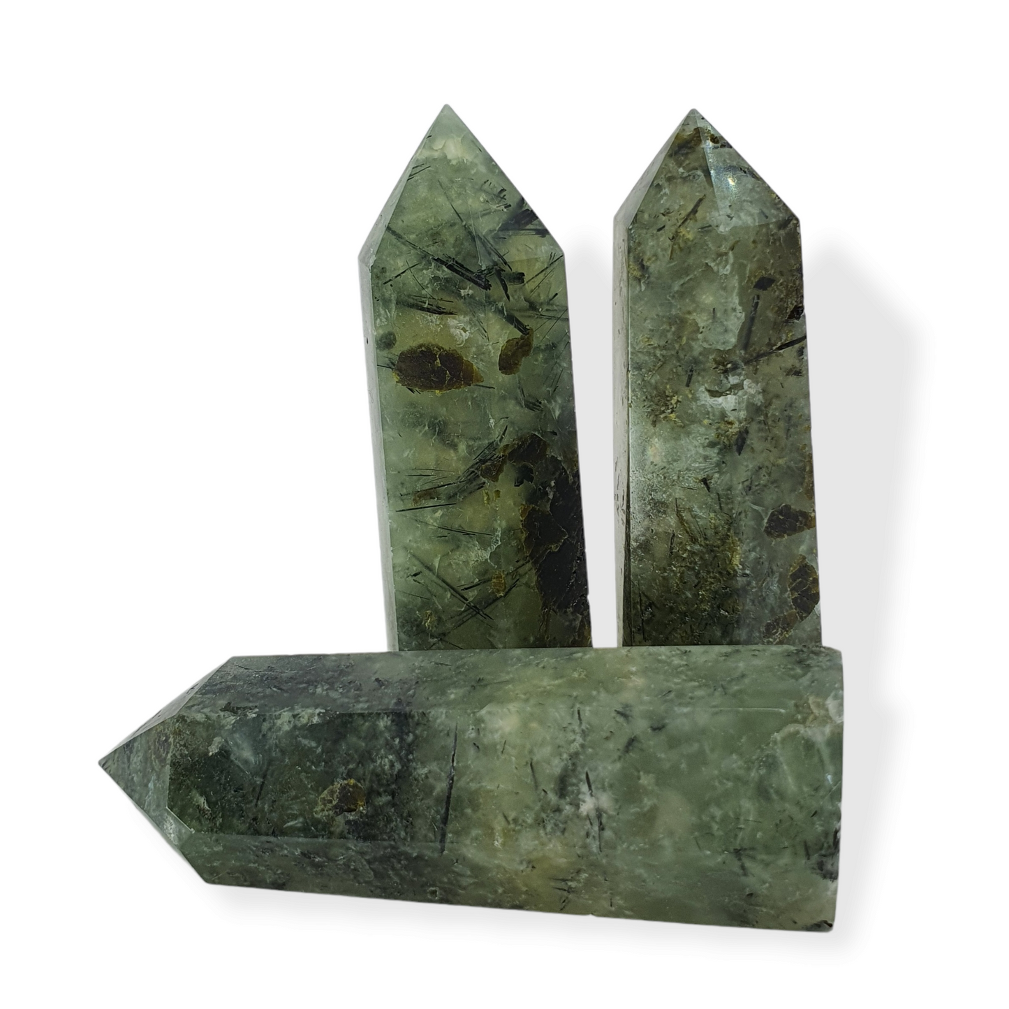 Crystals - Prehnite (with Epidote) Generators/Points