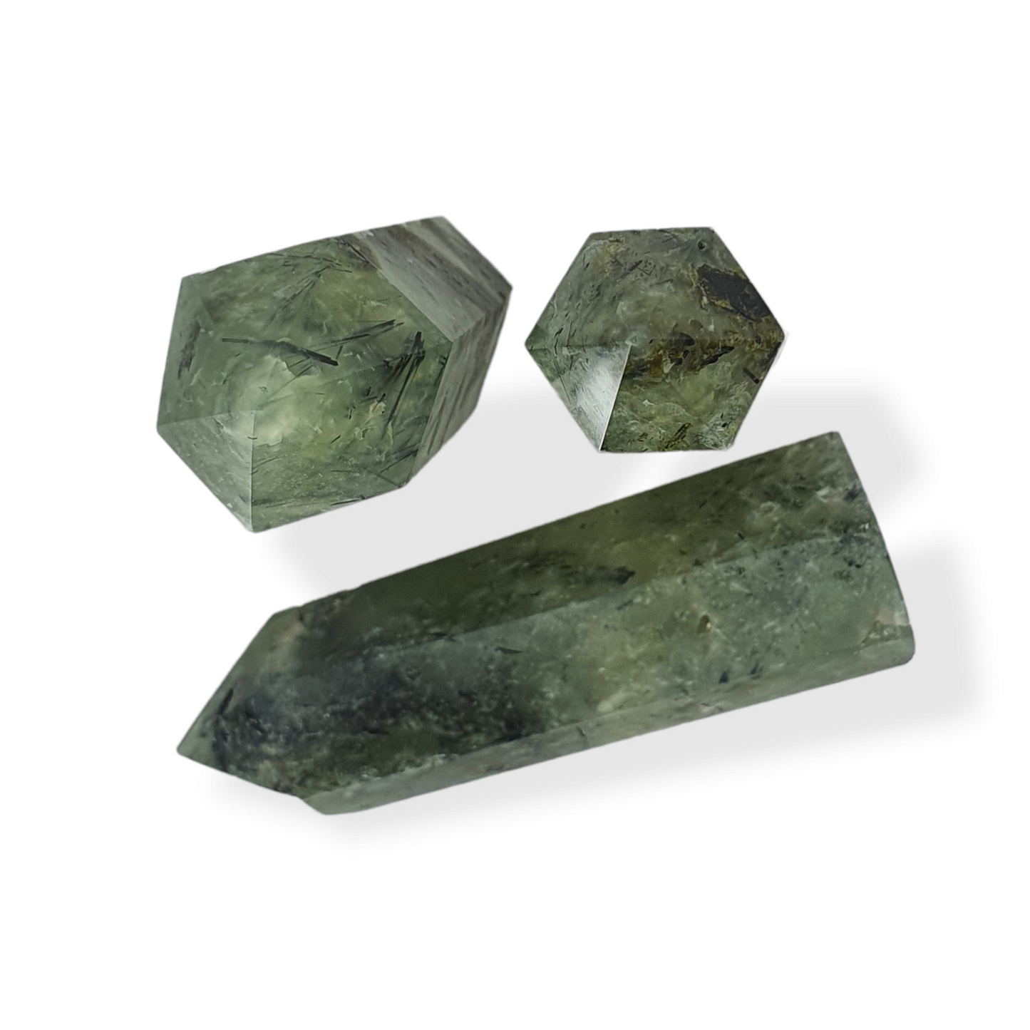 Crystals - Prehnite (with Epidote) Generators/Points