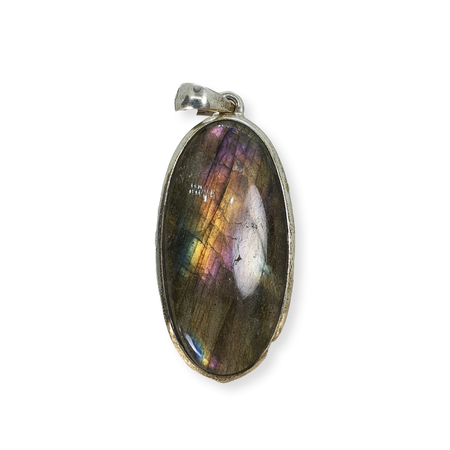 Crystals - Labradorite (Purple) Pendant - Sterling Silver