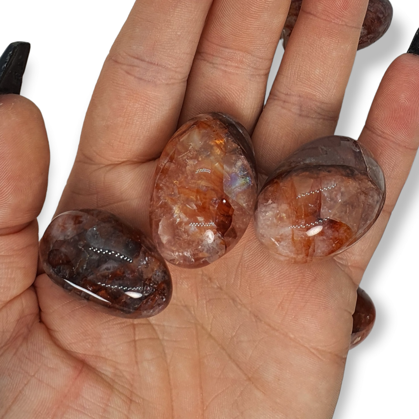 Crystals - Hematoid/Fire Quartz Tumbled Stones