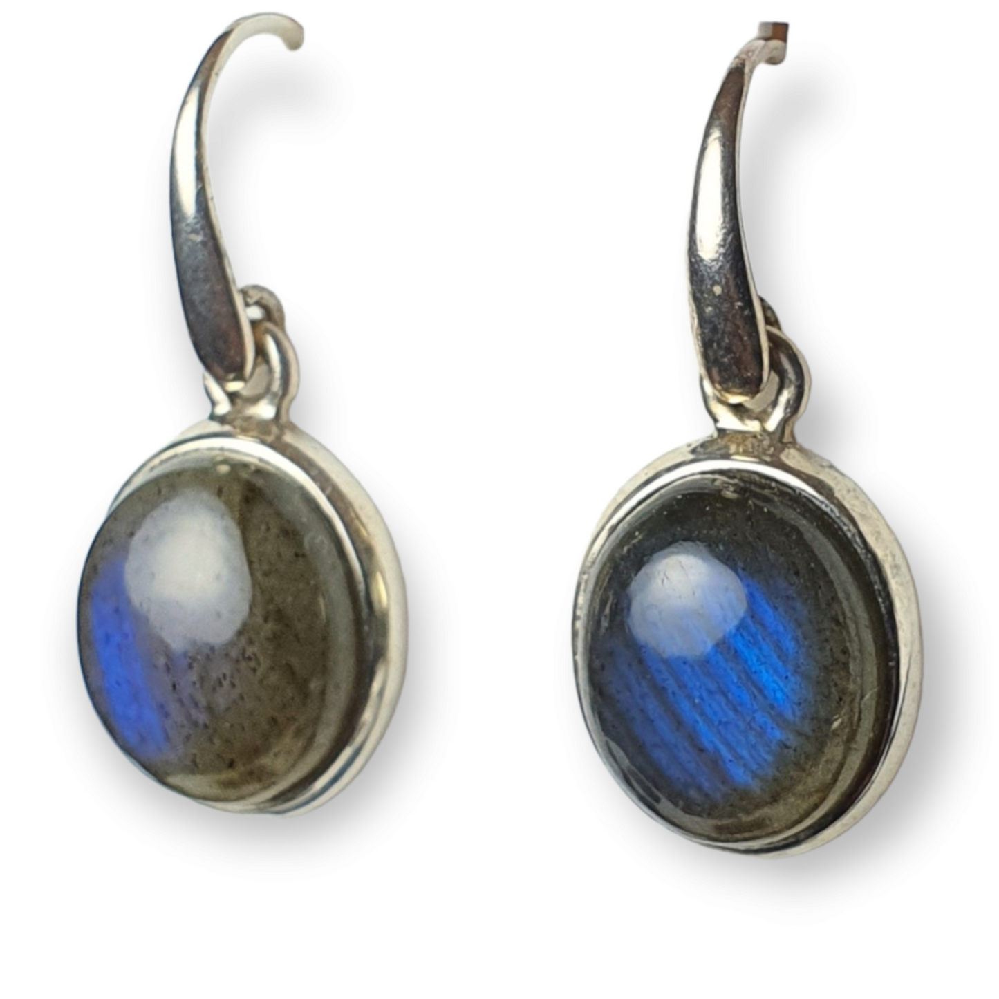 Crystals - Labradorite Drop/Hook Earrings - Sterling Silver