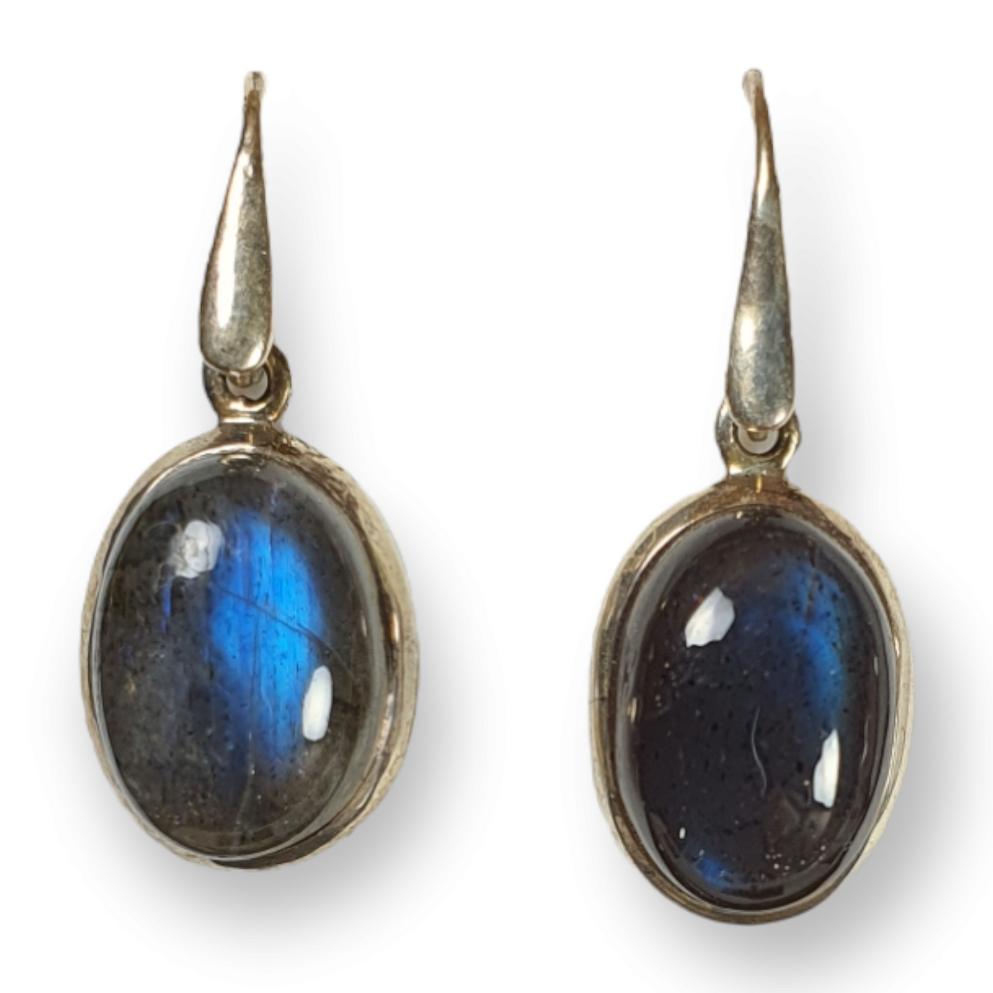 Crystals - Labradorite Drop/Hook Earrings - Sterling Silver