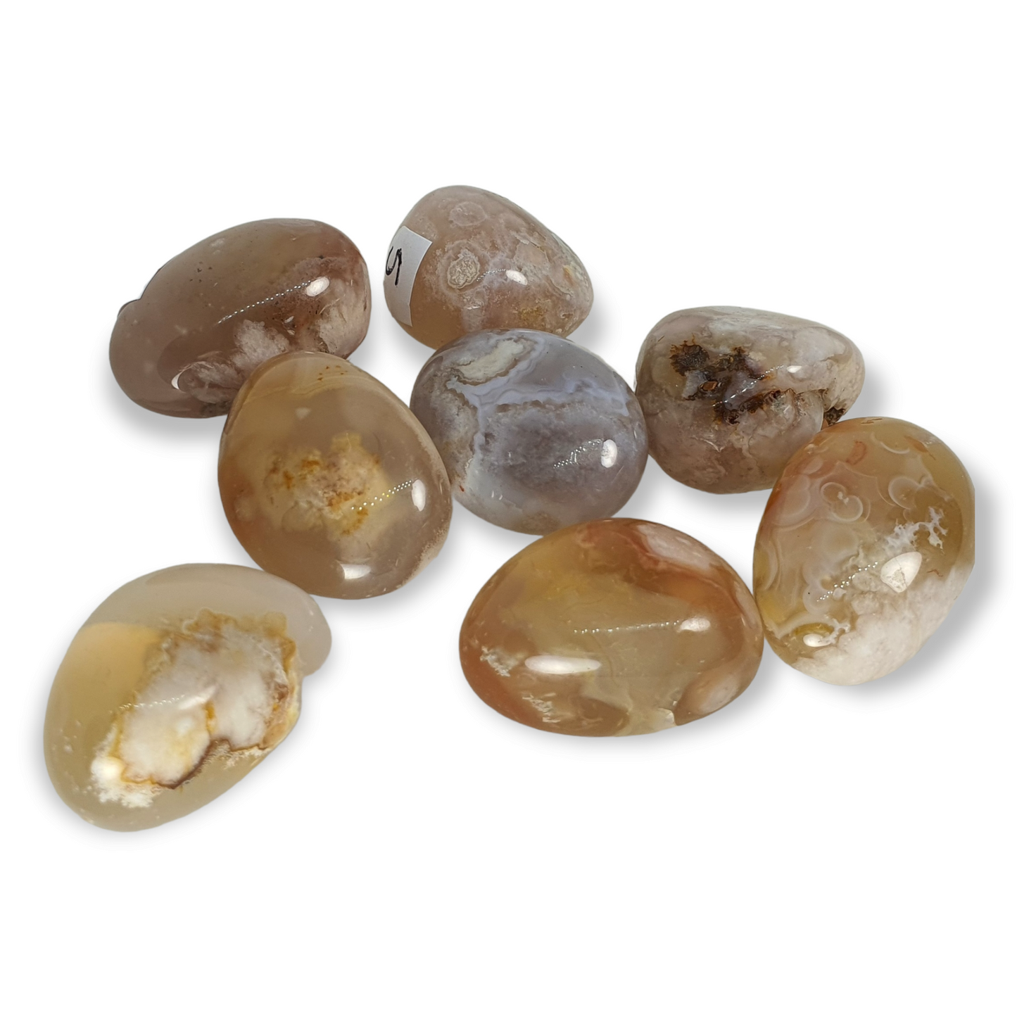 Crystals - Agate (Flower Agate) Tumbled Stone