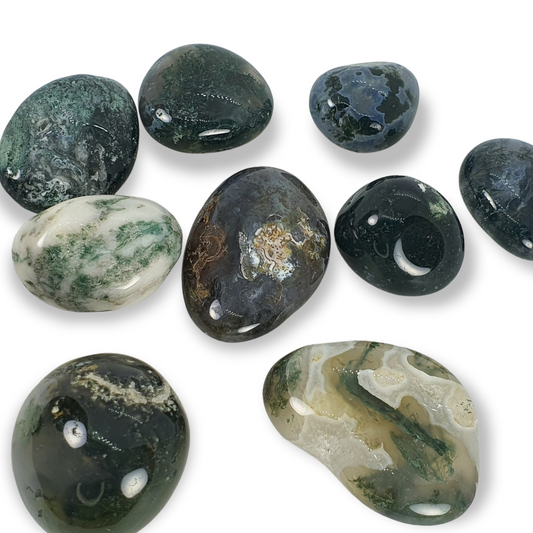 Crystals - Moss Agate Tumbled Stone